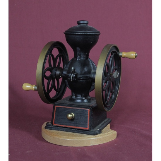 Vintage Miniature Cast Iron Coffee Grinder