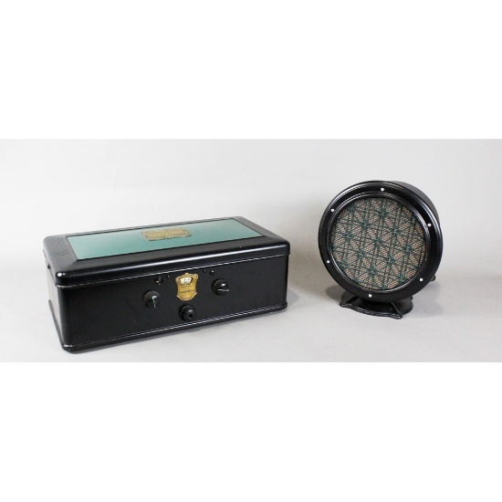 Atwater Kent Model 55 Radio and Speaker