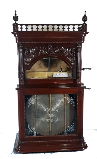27" Regina Automatic Disc Changer Music Box