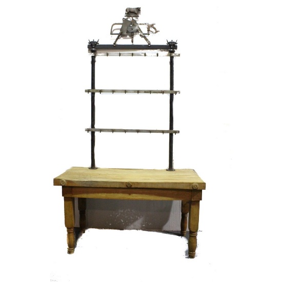 "Gloekler's" Meat Hook Rack