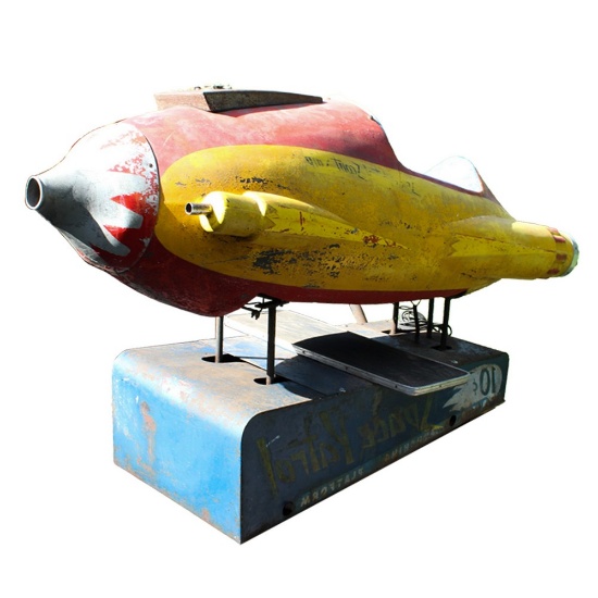Space Patrol Scout Ship Rocket Coin Op Kiddie Ride