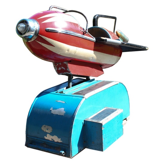 Edwin Hall Rocket Ride Coin Op Kiddie Ride