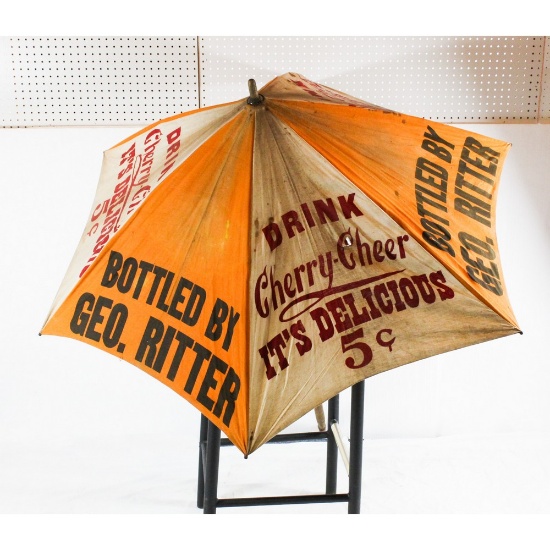 Drink Cherry-Cheer Advertising Umbrella