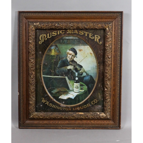 Vintage "Music Master" Liquor Sign