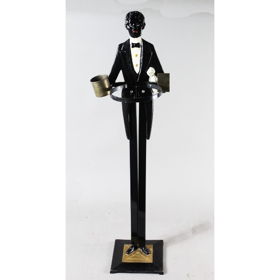 Black Americana Butler/Steward Ashtray Stand