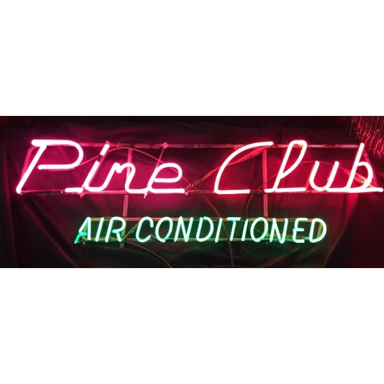 "Pine Club" Air Conditioned Neon Sign