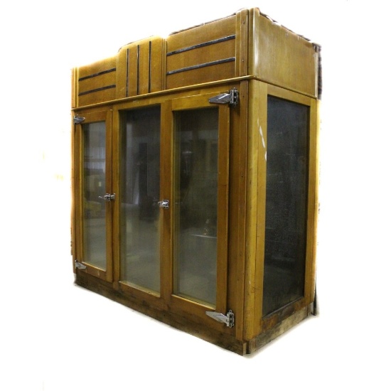 Art Deco Wood Walk In Cooler Florist