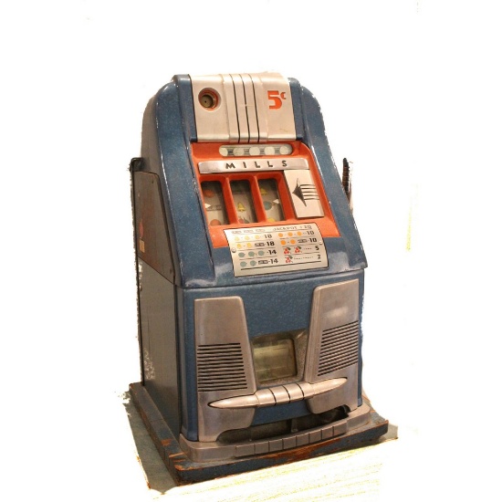 Mills 5¢ High Top Jackpot Slot Machine