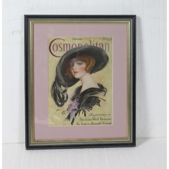 Cosmopolitan Magazine Cover 1923 Framed