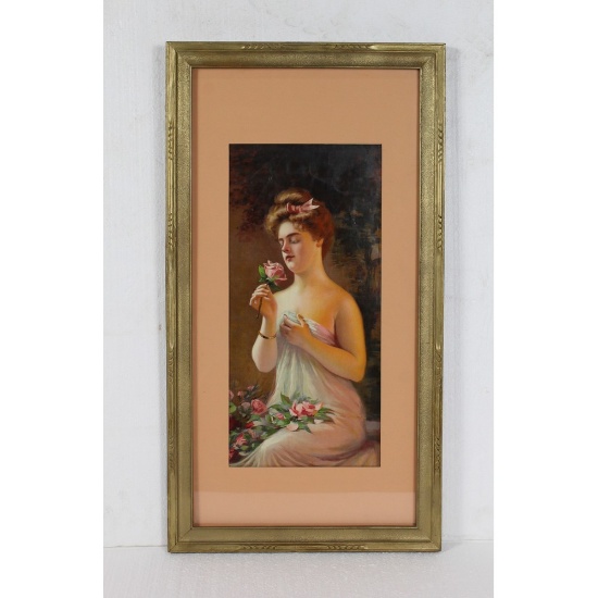 1920's Boudoir Print of Beautiful Woman