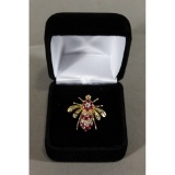 Diamond & Ruby Bee Ring