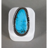 Sterling & Turquoise Ring Size 9 1/2