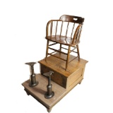 Original Antique Shoe Shine Stand