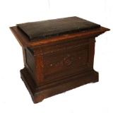 Vintage Small Oak 4 Sided Counter