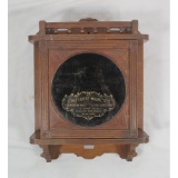 Vintage Burglar Alarm Oak Cabinet
