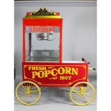 Cretors 4-Wheeled Vintage Popcorn Machine