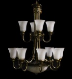 Contemporary 2 Tiers, 12 Lights Chandeliers (3)