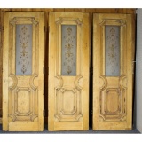 3-Panel 2-Door Entry/Exit with Etched Glass Lights