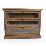 Country Store 3 Drawer Oak Ribbon Cabinet