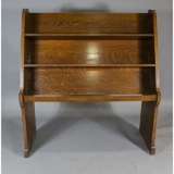 Large Oak Library Book Shelf