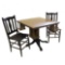 Wooden Kitchen Table with 2 Chairs