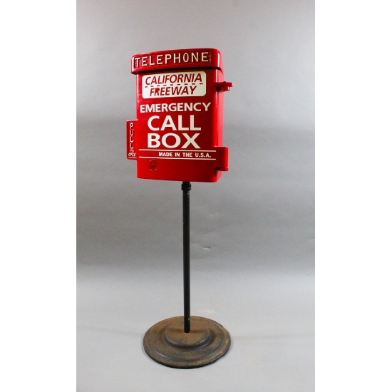 Restored Vintage Emergency Telephone Call Box