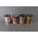 Vintage Automotive Full Quart Oil Cans