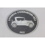 Universal Underwriters Peerless Automobile Plaque