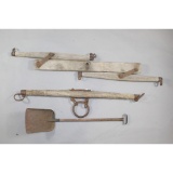 Antique Wagon Levelers and Vintage Shovel