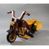 Desk Model Wood Display Motorcycle