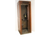 Vintage Pay Phone and Phone Booth