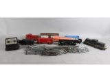 Box Lot Lionel Trains, Track and Transformer