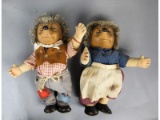 Vintage Steiff Hedgehog Dolls (2)