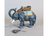 Elephant Cast Iron Mechanical Bank