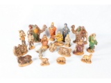 Ceramic Nativity Set (19 Pieces)