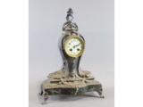 Standing Cast Iron Side Table Clock