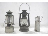 Coleman, OVB Lantern and Oldham Type F RR Light