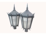 Pair Vintage Style Street Post Lamps