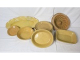 Sharpes Yellow Stoneware Dinner Pieces