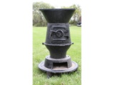 Train Caboose Cast Iron Potbelly Stove