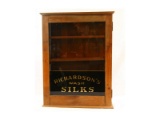 Richardson's Silks Display Cabinet with Glass Door