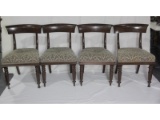 Empire-Style Cushioned Seat Chairs (4)