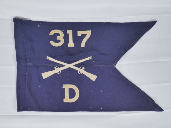 WWII US Army 80th Div. 317th Infantry Guidon