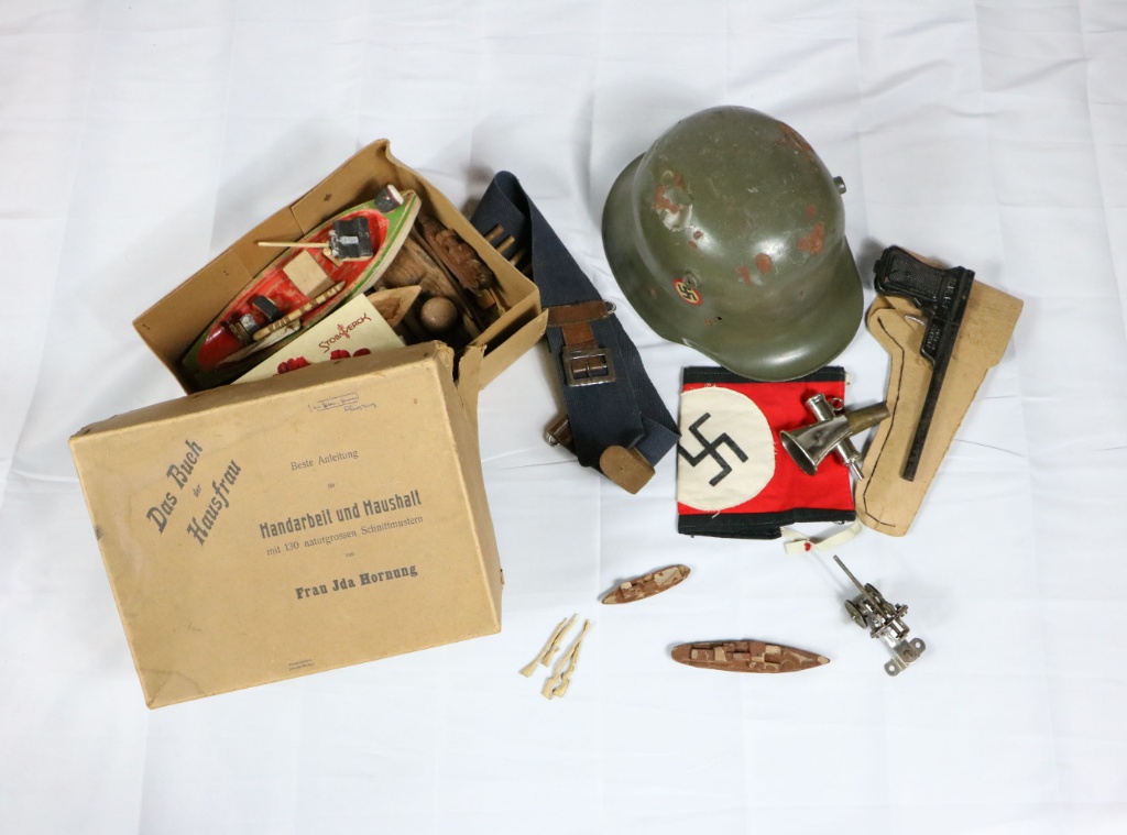 WWII Toy Nazi Helmet and Toys from Germany | Guns & Military Artifacts  Militaria WW1 & WW2 Memorabilia | Online Auctions | Proxibid