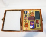 WWII Japanese Campaign Medal & Rank Insignia Lot