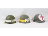 Re-enactor WWII US Army Helmets (3)
