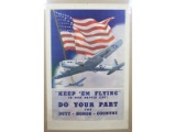 WWII Keep ‘Em Flying Recruitment Poster