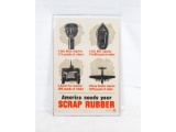 WWII Scrap Rubber Poster 1942