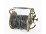 WWII US Field Phone Wire Reel