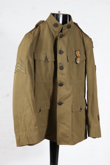 WWI Summer Tunic w/ Patches, Medals